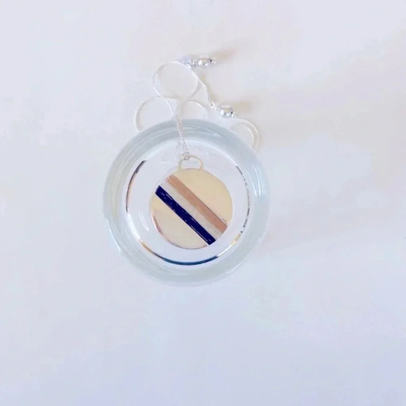 Marlyn Schiff Large Silver Circle Pendant Necklace with Adjustable Chain - Picture 5 of 6